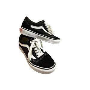 Vans Old Skool Tie Sneakers Skater Low Top Black  Causal Size‎ 3.5 M 5 W